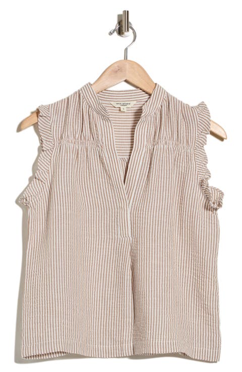 Ruffle Sleeveless Top
