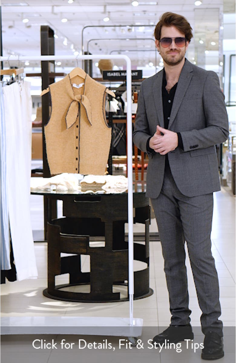 Auberthe Tie Neck Sweater Vest, sales video thumbnail