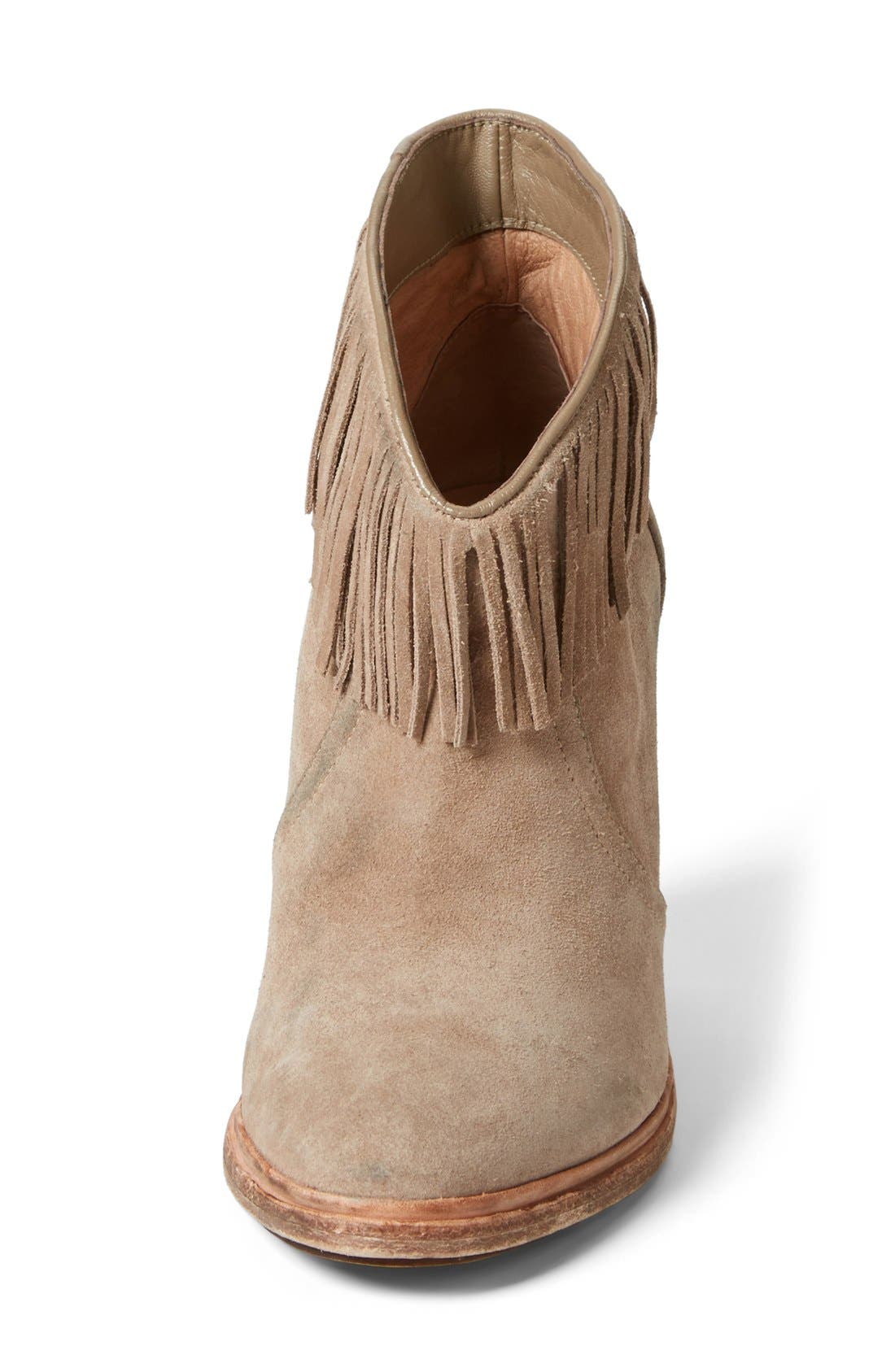 'Loren' Fringe Bootie, Alternate, color, MOUSSE