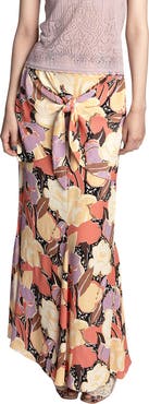 Anna Sui Desert Bloom Crepe Skirt