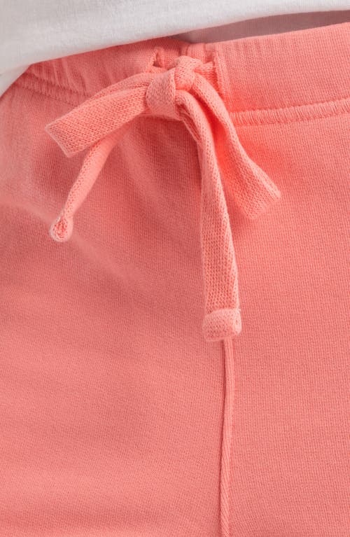 Frank & Eileen Catherine Crop Wide Leg Sweatpants In Passion Fruit
