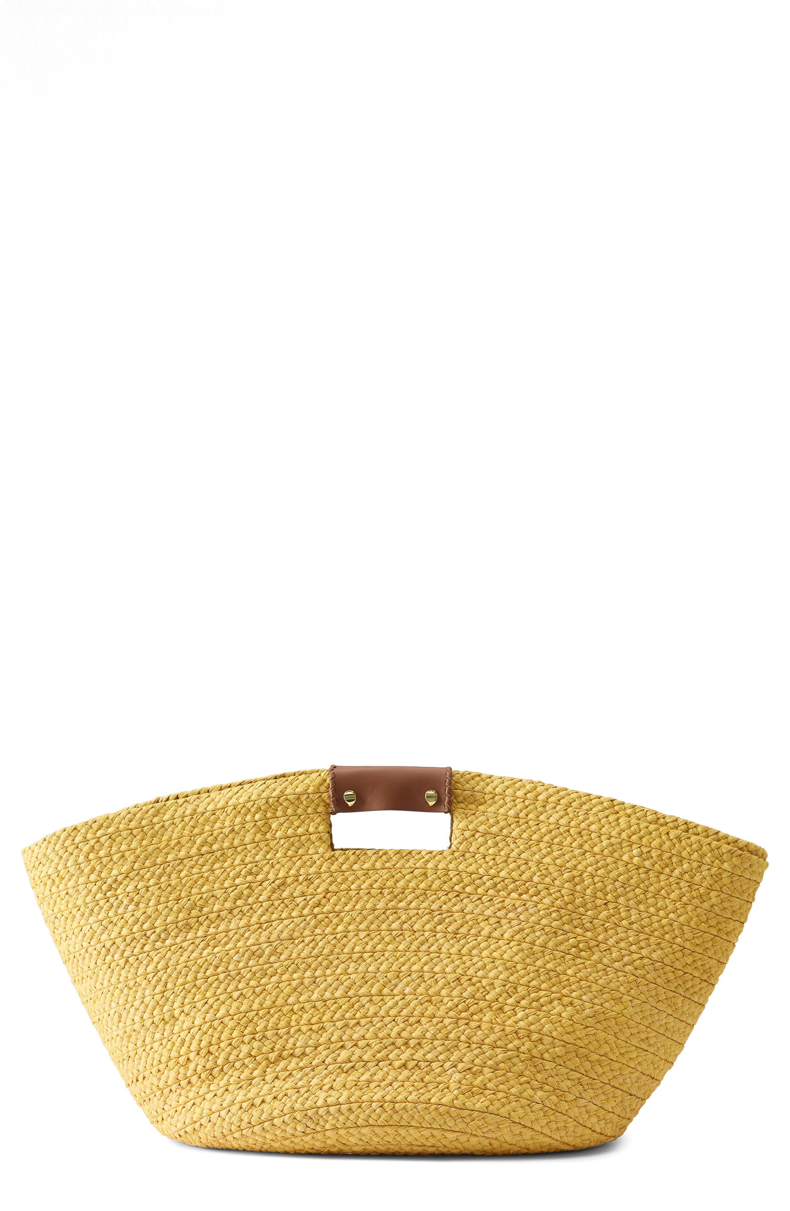 Helen Kaminski Leonor Wide Braid Foldable Raffia Tote, Main, color, 