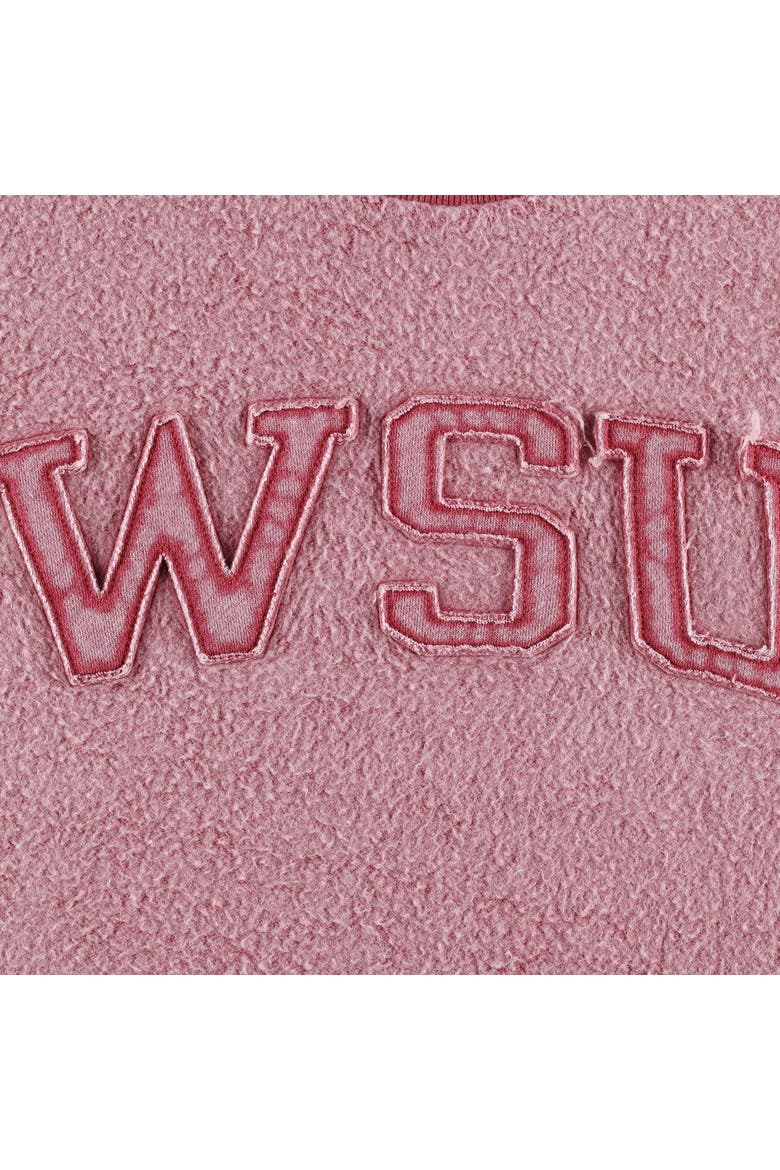 Women's Pressbox Crimson Washington State Cougars Ponchoville Pullover Sweatshirt, Alternate, color, Crimson
