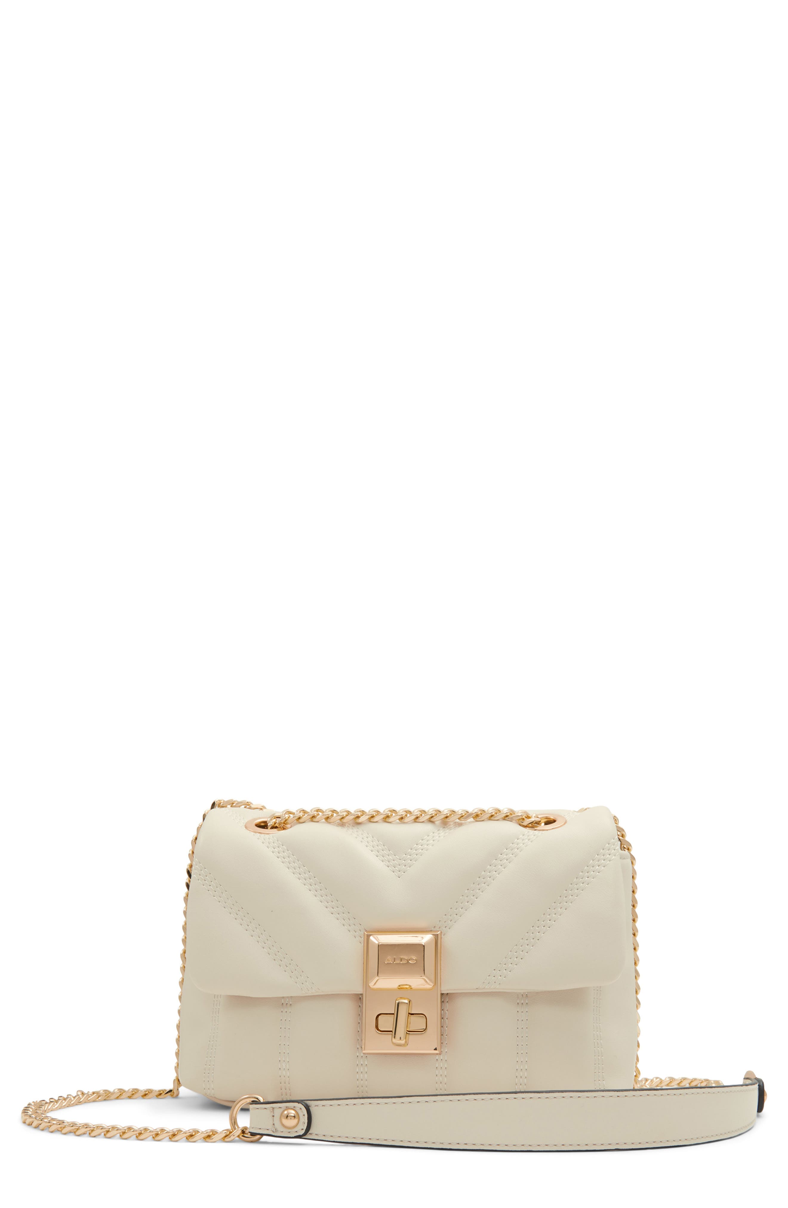 ALDO Rhilii Quilted Faux Leather Crossbody Bag, Main, color, 