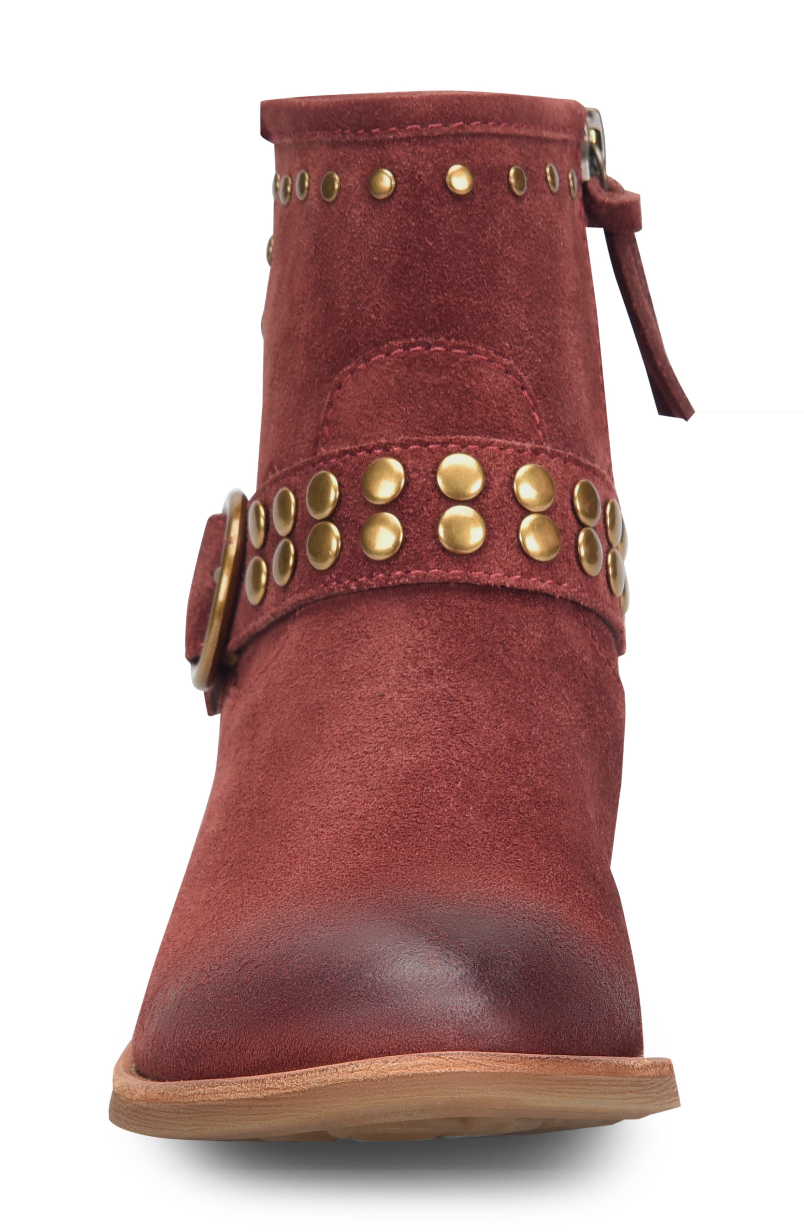 Allene II Bootie, Alternate, color, RUSTIC RED