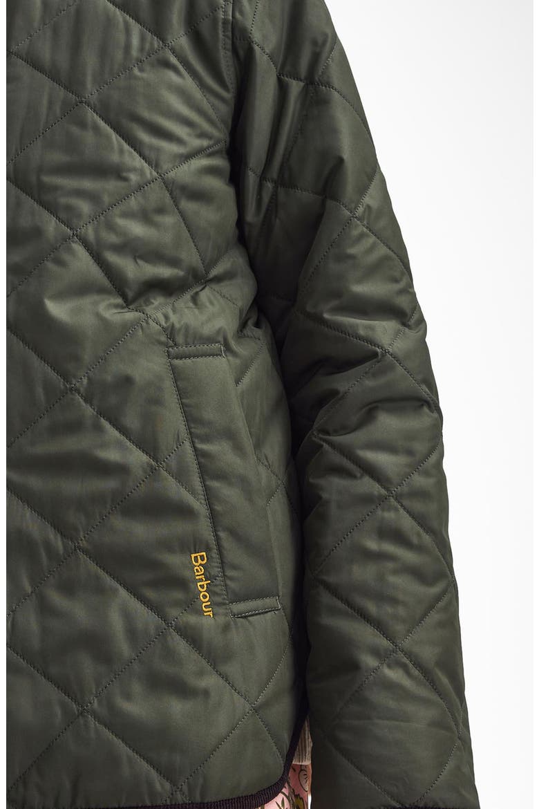 Isabella Quilted Jacket, Alternate, color, OLIVE/ EYEBRIGHT