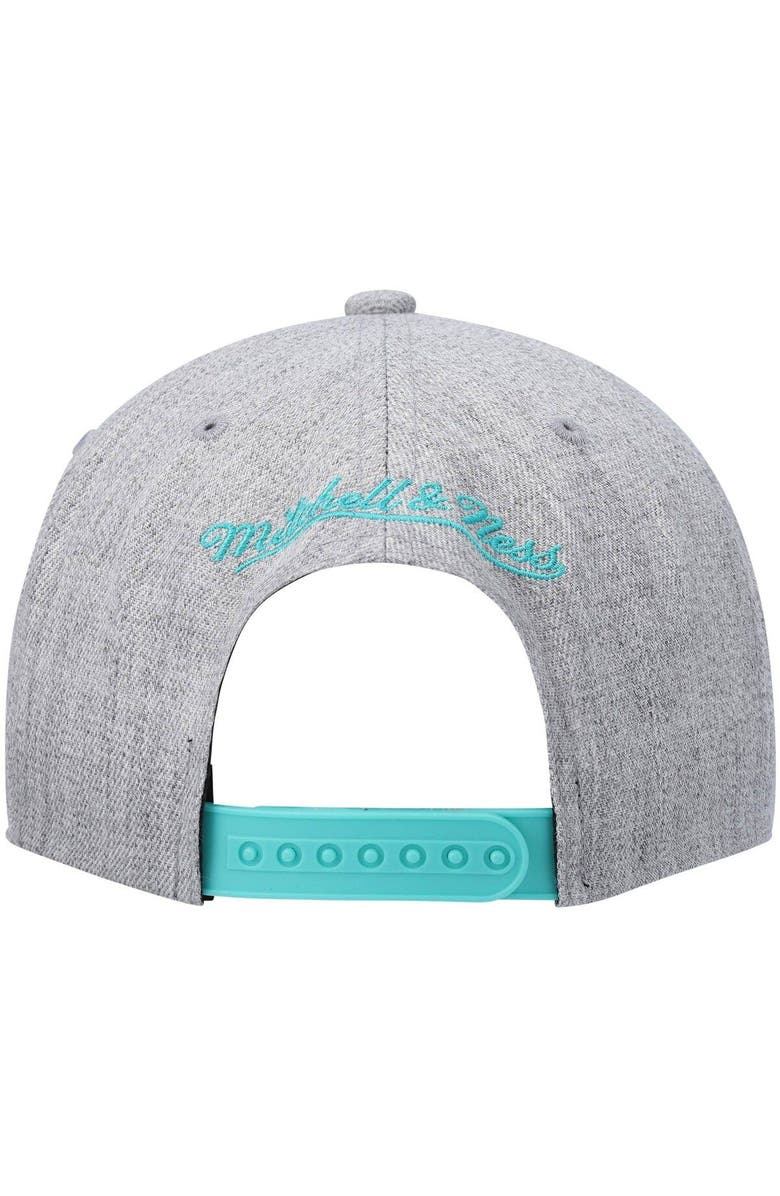 Mitchell & Ness Men's Mitchell & Ness Heathered Gray San Antonio Spurs Hardwood Classics Team 2.0 Snapback Hat, Alternate, color, Heather Gray