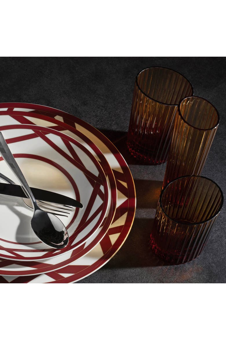 Wine Glass Nastri Ambra, Alternate, color, Amber