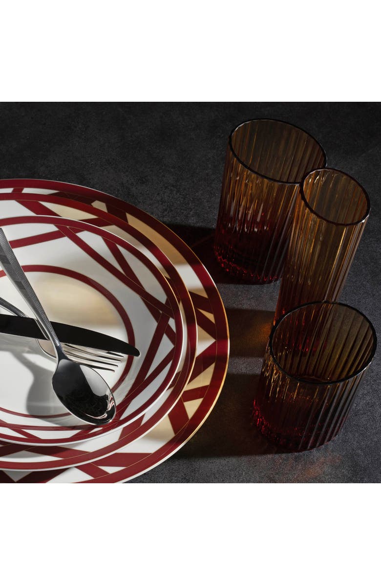 Missoni Wine Glass Nastri Ambra, Alternate, color, Amber