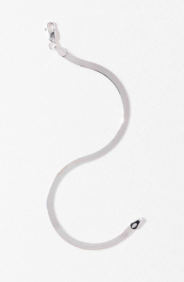 Child of Wild Ella Herringbone Chain Bracelet, Alternate, color, Silver