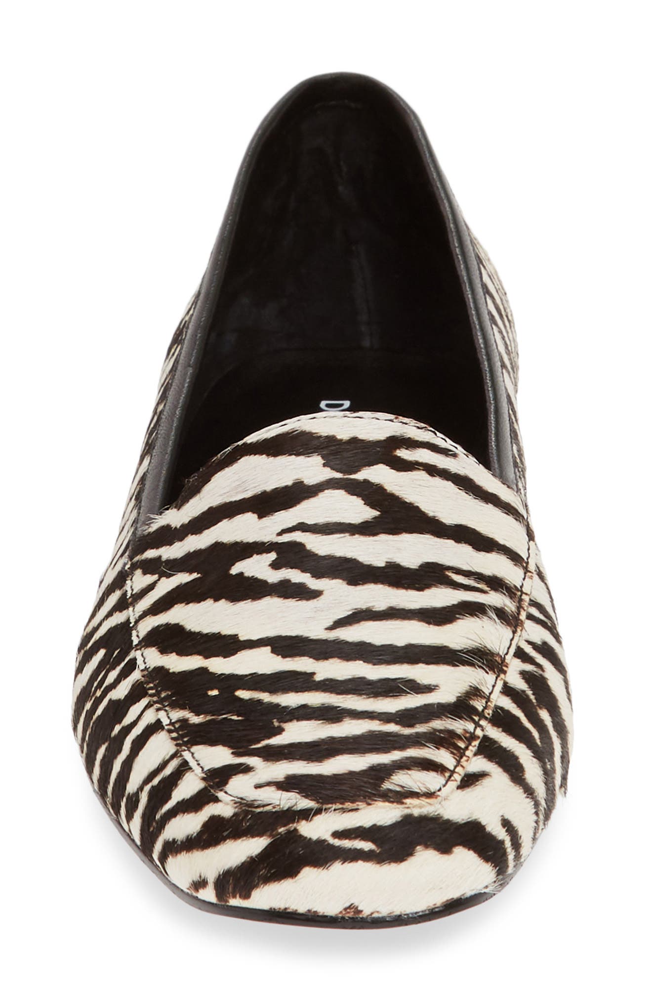 Donald Pliner Deedee Apron Toe Genuine Calf Hair Flat, Alternate, color, 