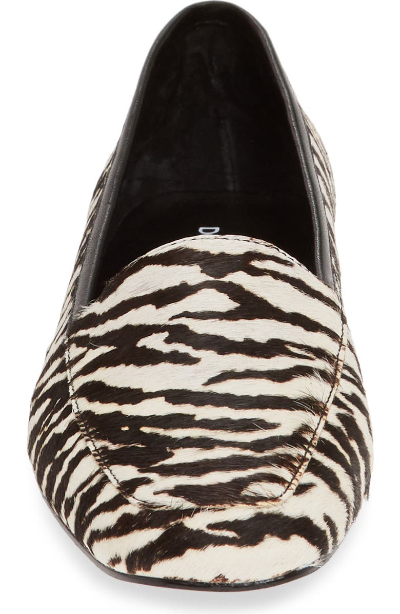 Donald Pliner Deedee Apron Toe Genuine Calf Hair Flat, Alternate, color,