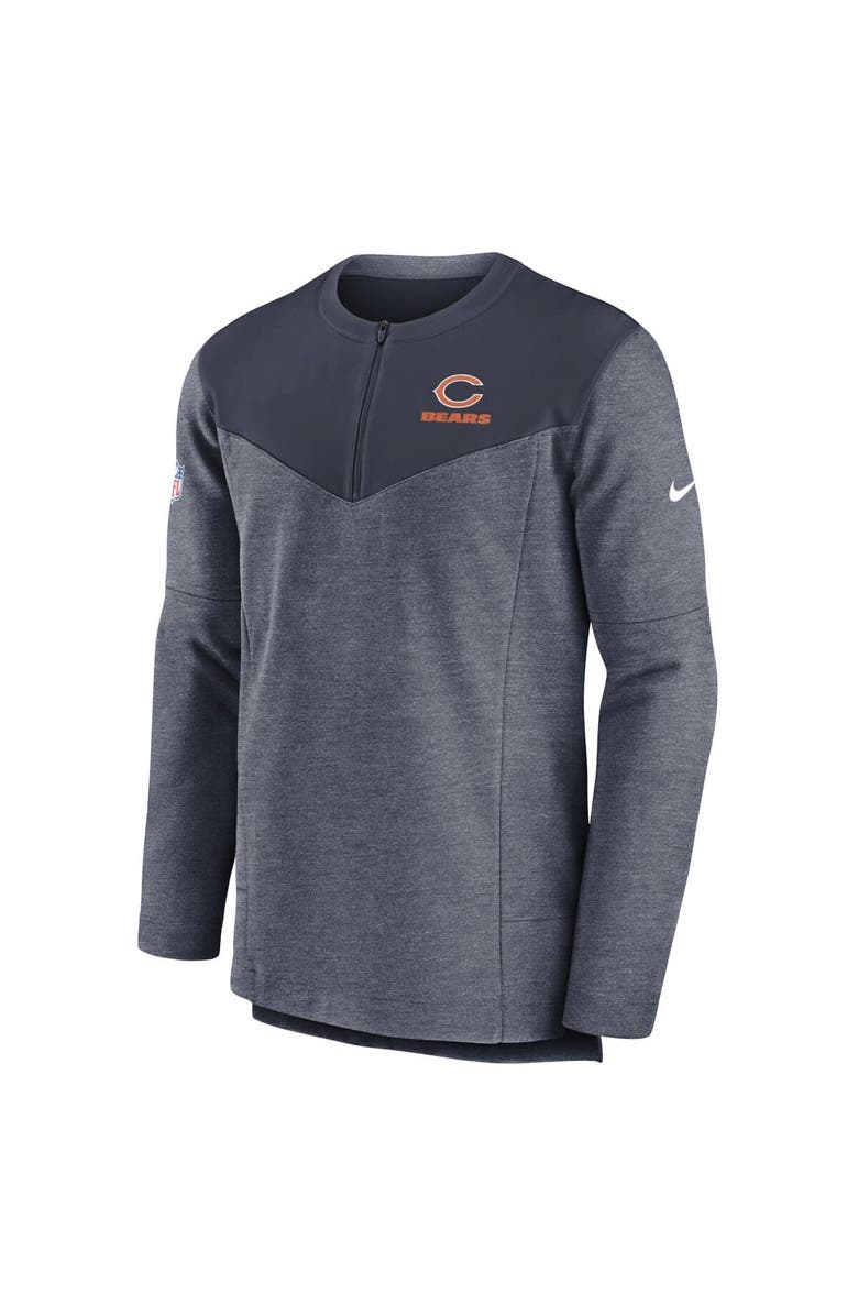 Nike Men's Nike Navy Chicago Bears Sideline Lockup Performance Quarter-Zip Top, Alternate, color, Navy