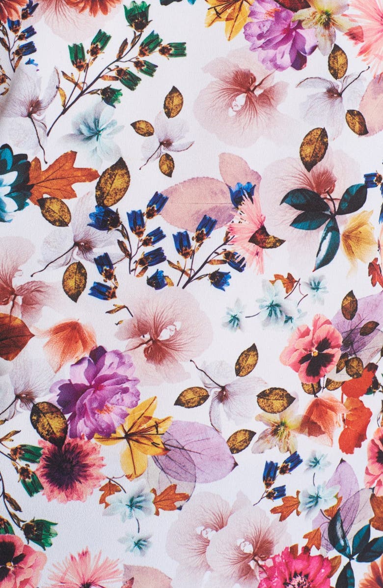 WAYF Woven Wrap Back Blouse, Alternate, color, 