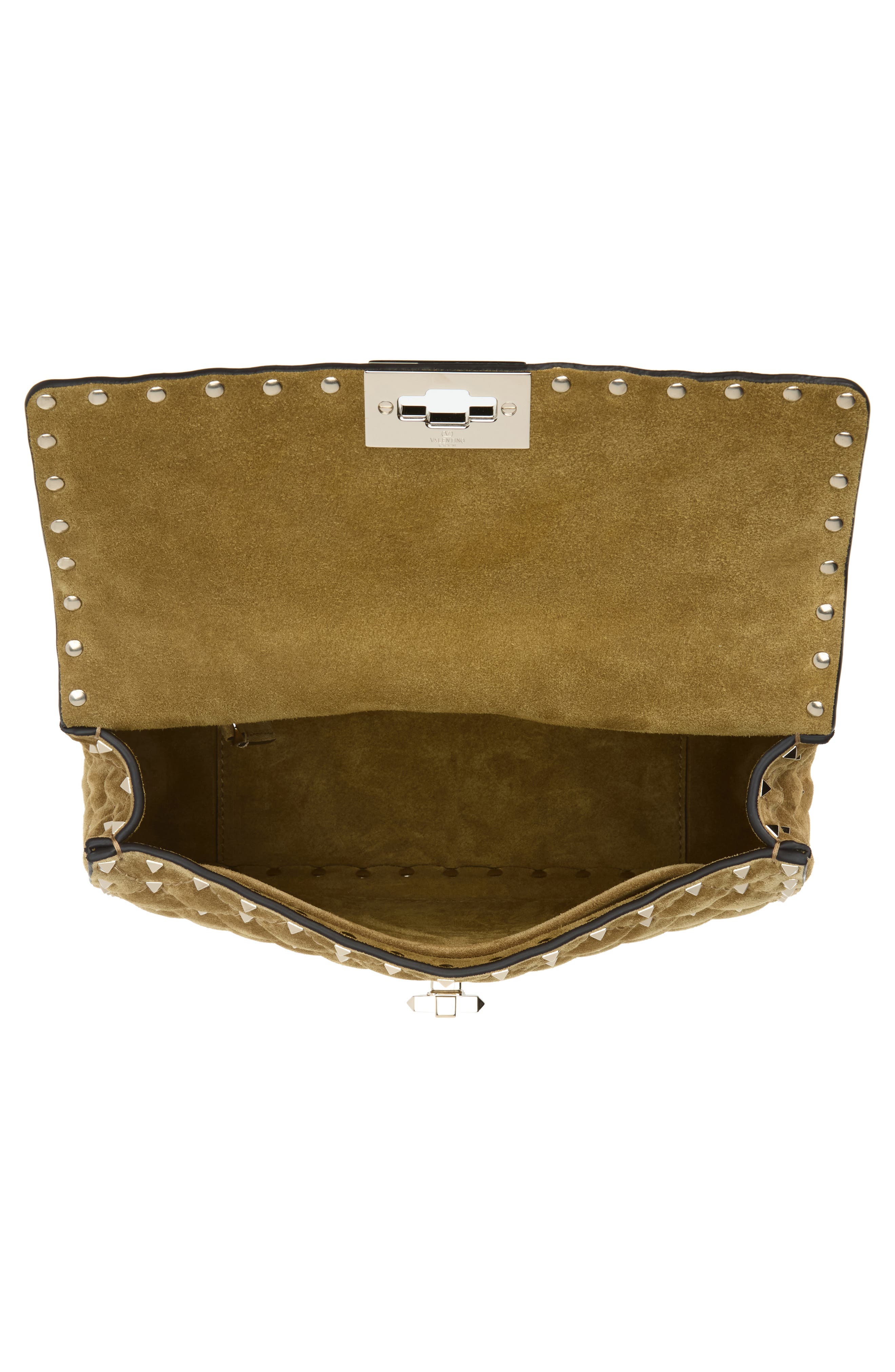 Medium Rockstud Shoulder Bag, Alternate, color, BEIGE