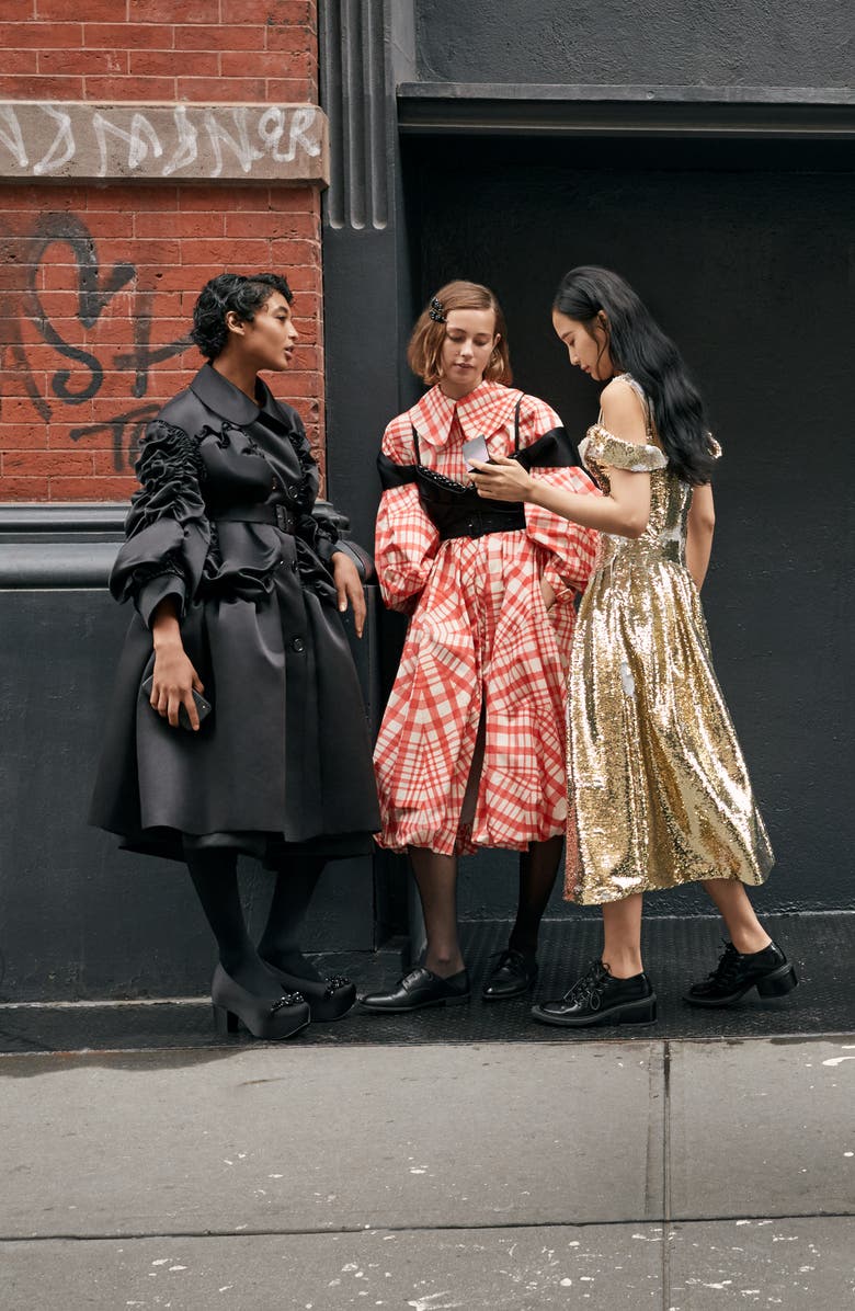 Simone Rocha Beaded Sequin Woven Bustier Top, Alternate, color, 