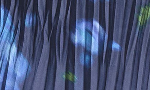 Vince Poppy Blur Crushed Column Dress In Midnight In Blue