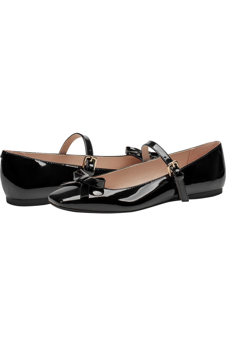 Bandolino Juletta Bow Mary Jane Flat, Alternate, color, Black