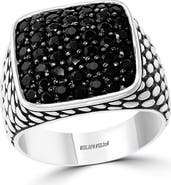 EFFY Sterling Silver Black Spinel Pavé Ring