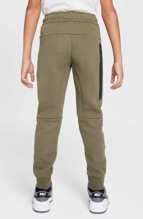 Nike Kids' Sportswear Tech Fleece Joggers In Medium Olive/army/black