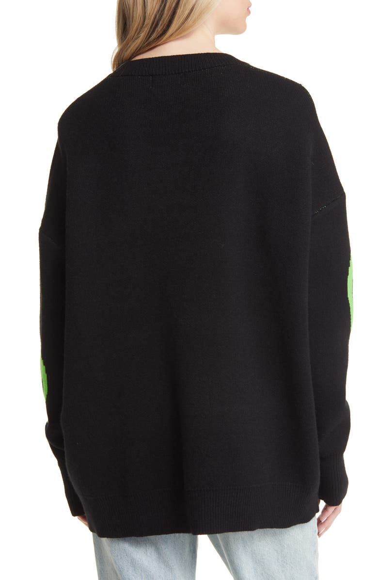 Dressed in Lala Too Cool For You Oversize Sweater, Alternate, color,