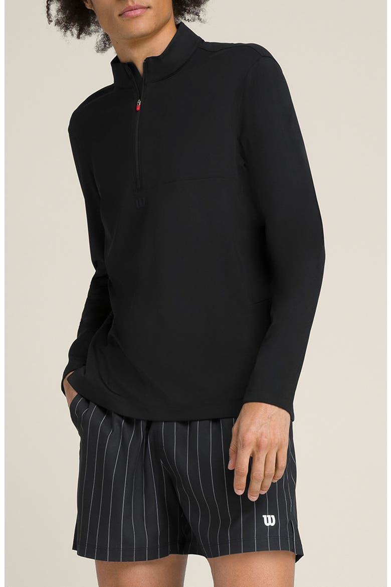 Elevate Performance Half Zip Pullover, Main, color, BLACK