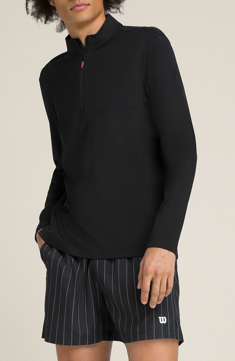 WILSON Elevate Performance Half Zip Pullover, Main, color, Black