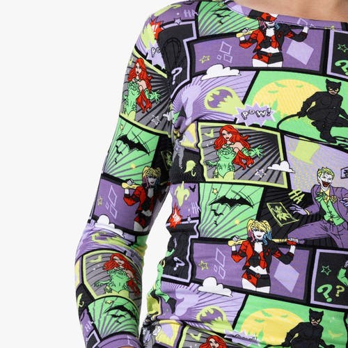 Bellabu Bear Kids' Batman Baddies Set Of 2 Piece Pajamas In Batman Baddies