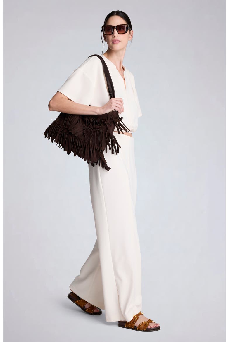 Hollywood High Waist Pull-On Wide Leg Pants, Alternate, color, OYSTER