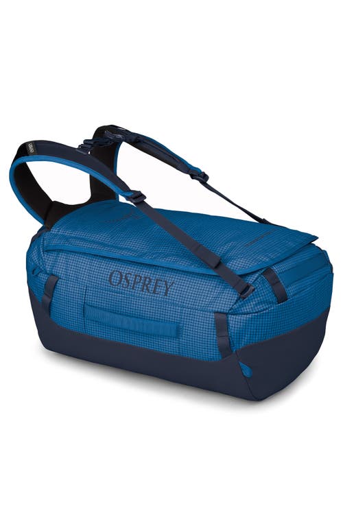 Osprey Transporter 30-liter Duffle Carry-on Luggage In Blue Flame/nocturnal Blue