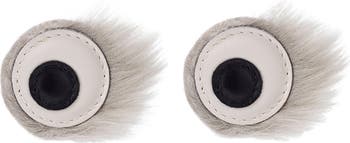 Anya Hindmarch Build a Bag Genuine Shearling Furry Eye Stickers