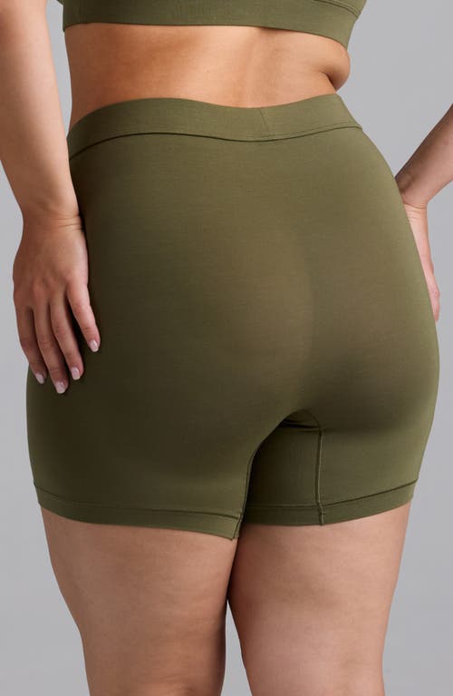 Woxer Luxe Baller 5-inch Modal Boxer Briefs In Green