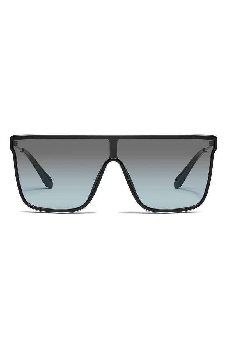 QUAY Nightfall Remixed 138mm Shield Sunglasses, Main, color, 