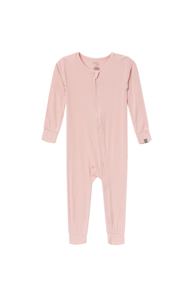 Modern Moments<sup>™</sup> by Gerber 2-Pack Girl's Tight Fitting Footless Pajamas, Alternate, color, Dark Teal Rose