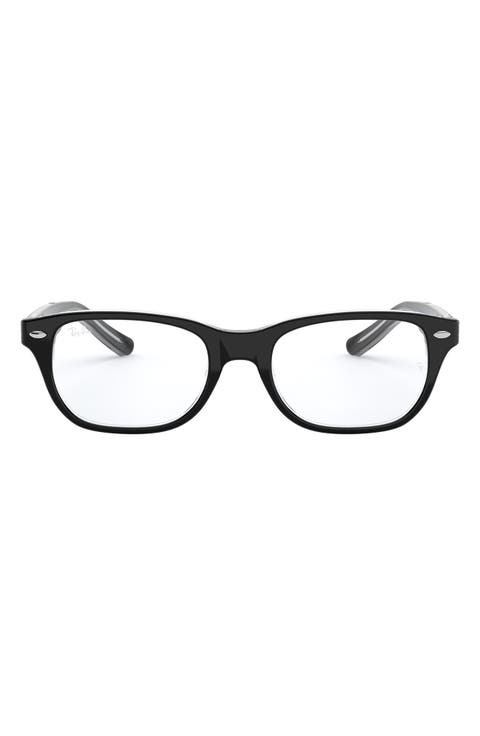 Kids' 48mm Rectangular Optical Glasses