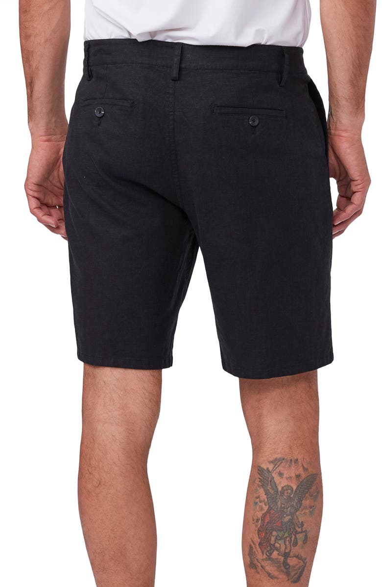 PAIGE Thompson Slim Fit Linen Blend Shorts, Alternate, color, 