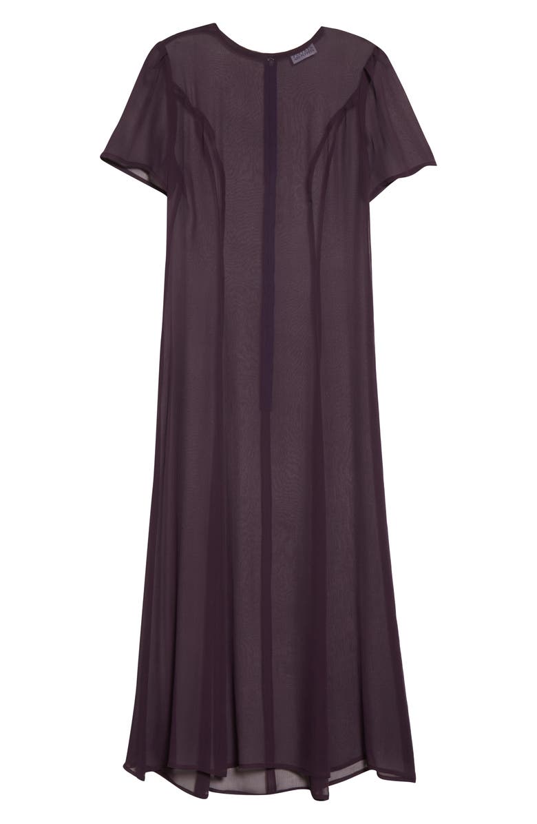 Puppets and Puppets Princess Seam Sheer Silk Midi Dress, Alternate, color, 