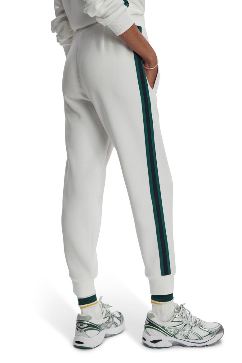 The Slim Stripe DoubleSoft® Joggers, Alternate, color, WHITE/ NAVY/ FOREST