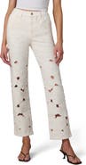Joe's The Margot Floral Eyelet Ankle Straight Leg Jeans