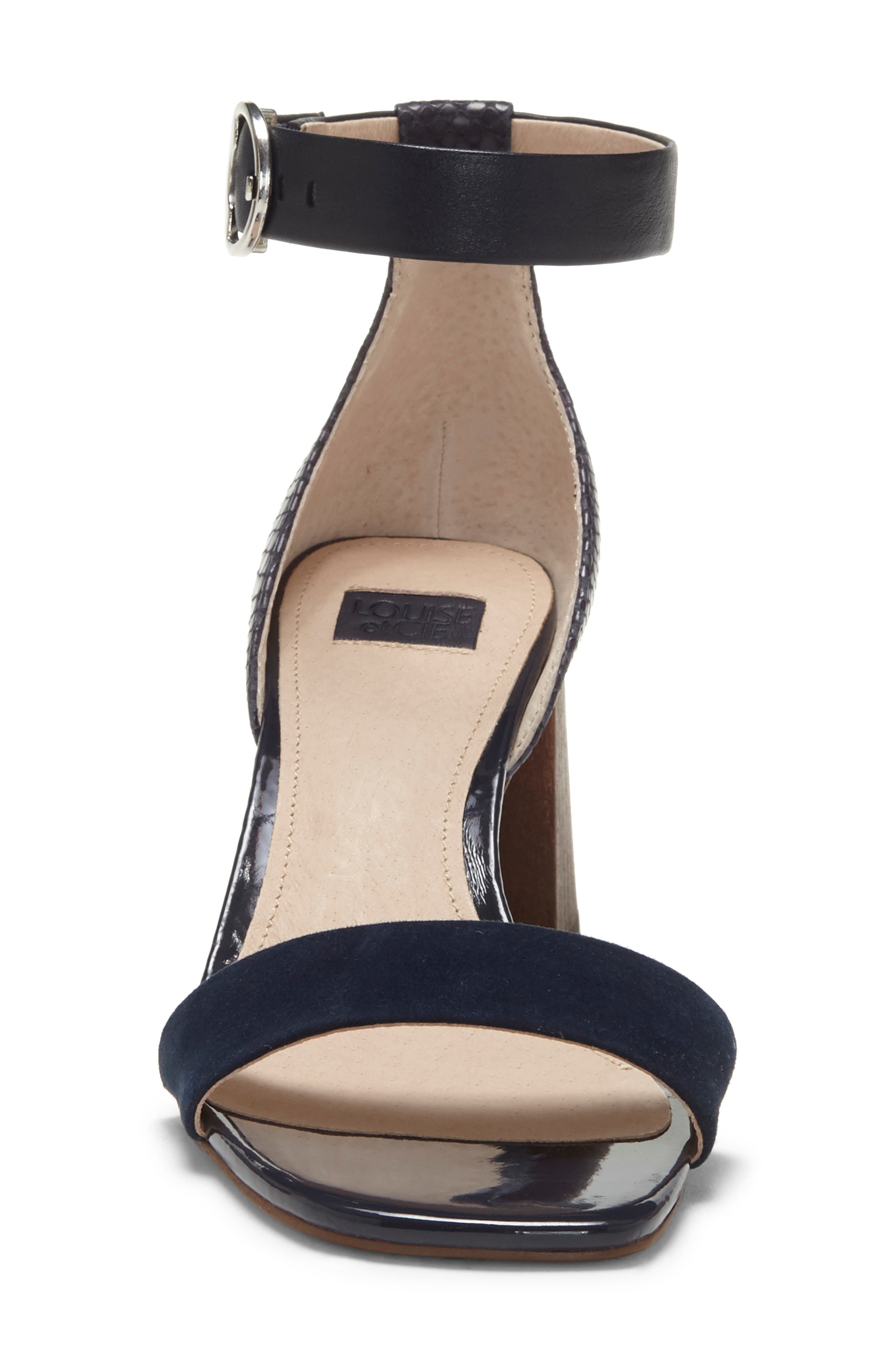 Gabrie Ankle Strap Sandal, Alternate, color, BLUE MOON SUEDE