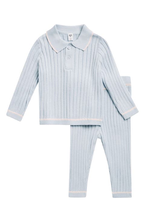 Varsity Polo Sweater & Leggings Set