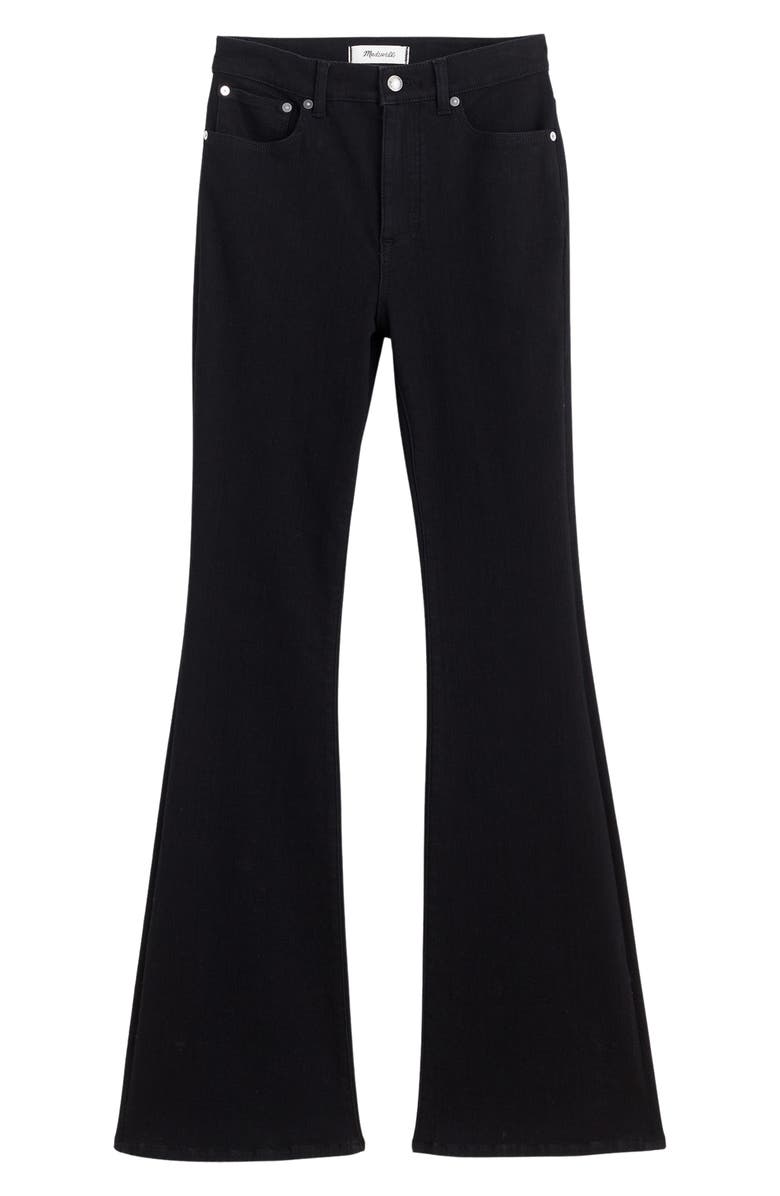 Madewell The Stretch Flare Jeans, Alternate, color, Black Rinse Wash