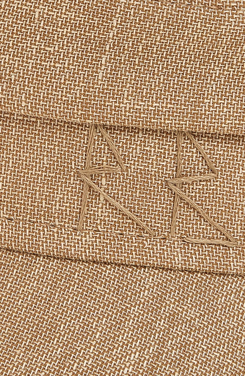 Ruslan Baginskiy Linen & Wool Blend Newsboy Cap, Alternate, color, Natural Straw