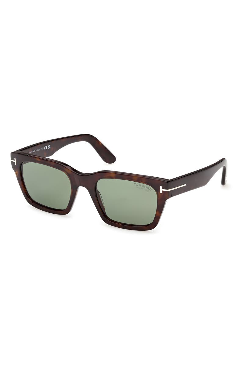 TOM FORD 55mm Polarized Square Sunglasses, Alternate, color, 