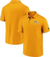 FANATICS Men's Fanatics Branded Gold Nashville Predators Authentic Pro Locker Room Polo