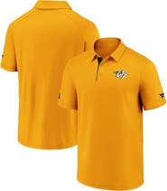 FANATICS Men's Fanatics Branded Gold Nashville Predators Authentic Pro Locker Room Polo