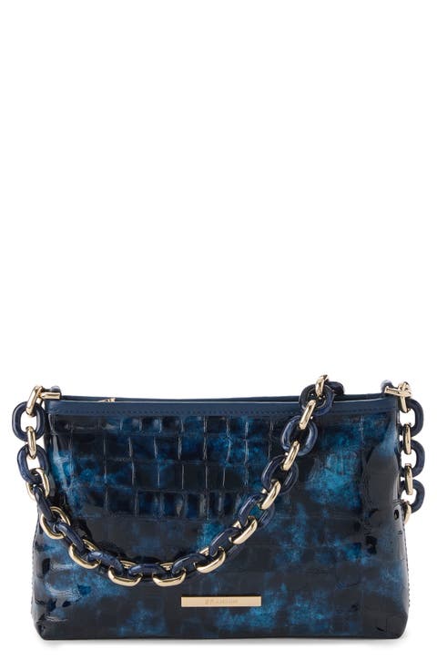 Mod Lorelei Croc Embossed Leather Shoulder Bag