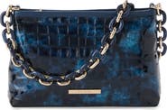 Brahmin Mod Lorelei Croc Embossed Leather Shoulder Bag