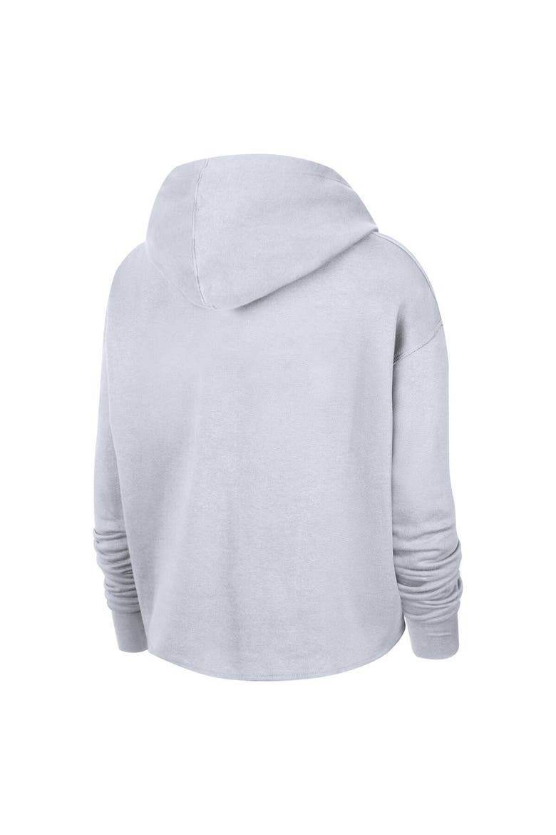 Women's Nike White Houston Rockets 2021/22 City Edition Essential Logo Cropped Pullover Hoodie, Alternate, color, White