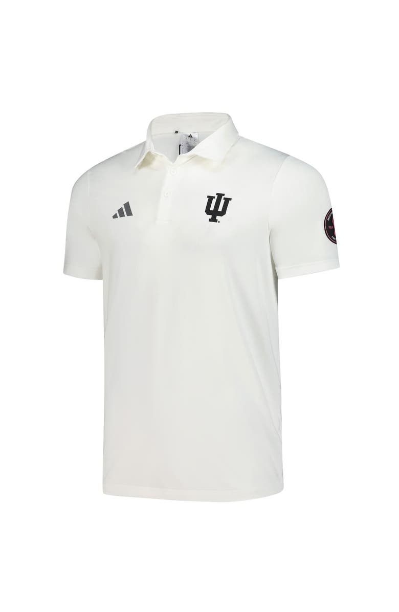 adidas Men's adidas White Indiana Hoosiers Wear Pink Breast Cancer Awareness Polo, Alternate, color, White
